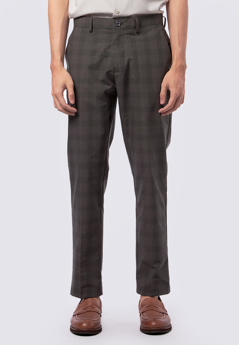 Slim Fit Check Pants
