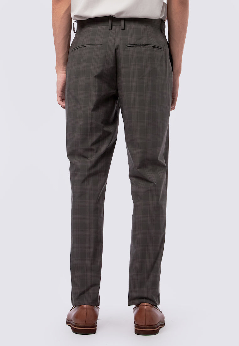 Slim Fit Check Pants