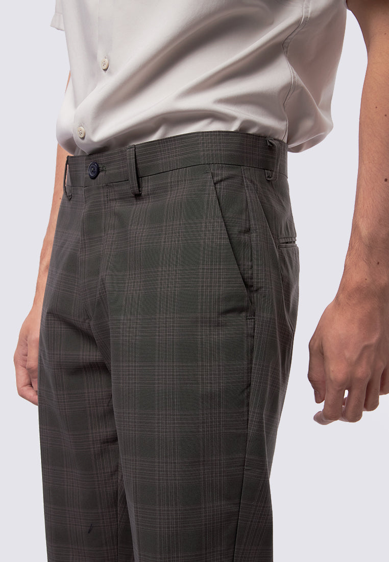 Slim Fit Check Pants