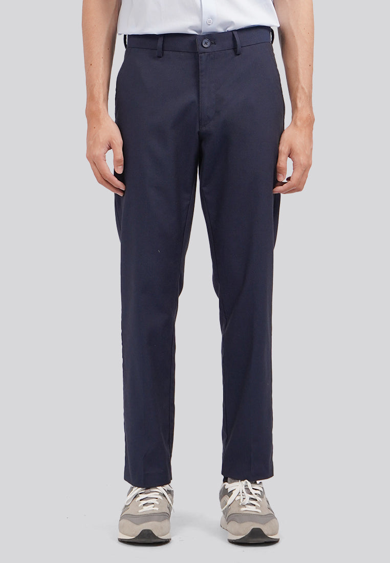 Slim Fit Dobby Pants Navy