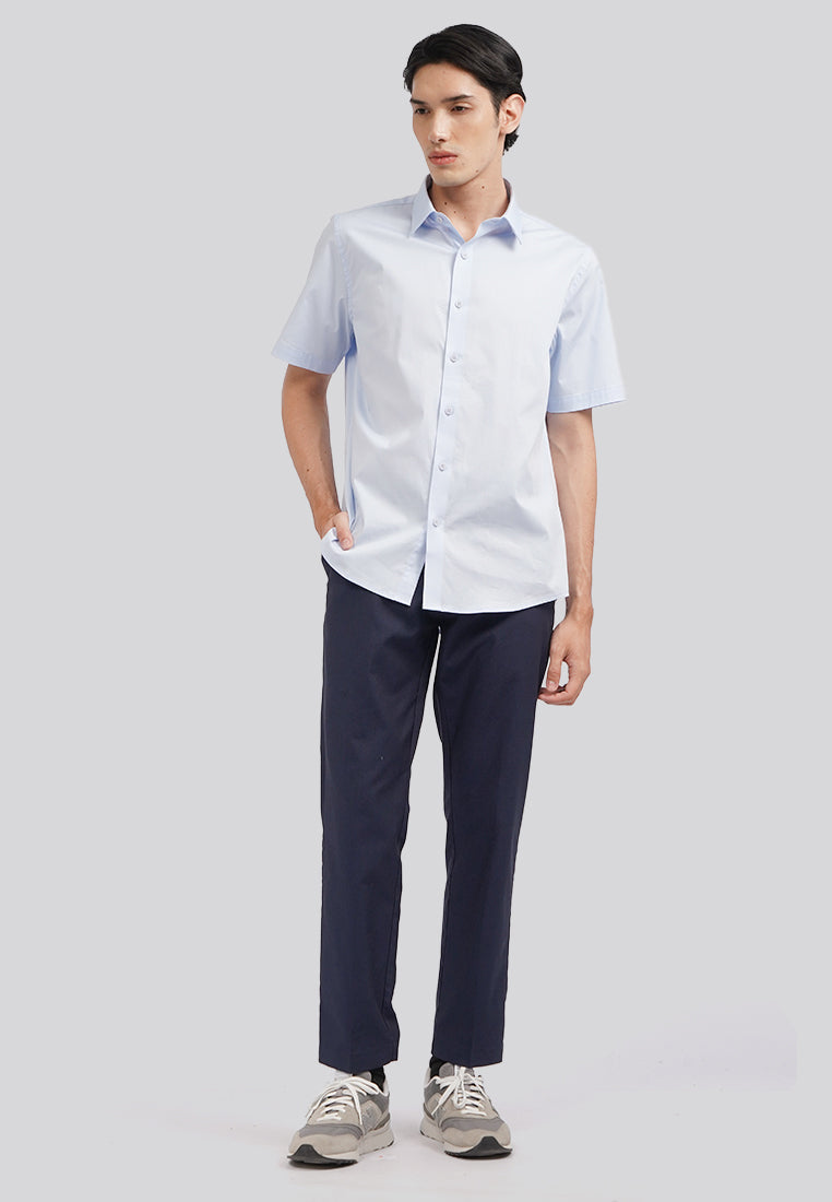 Slim Fit Dobby Pants Navy