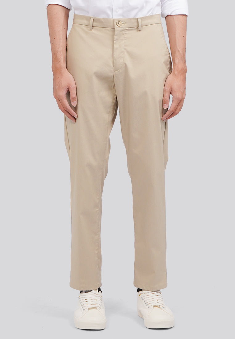 Slim Fit Comfort Pants Beige