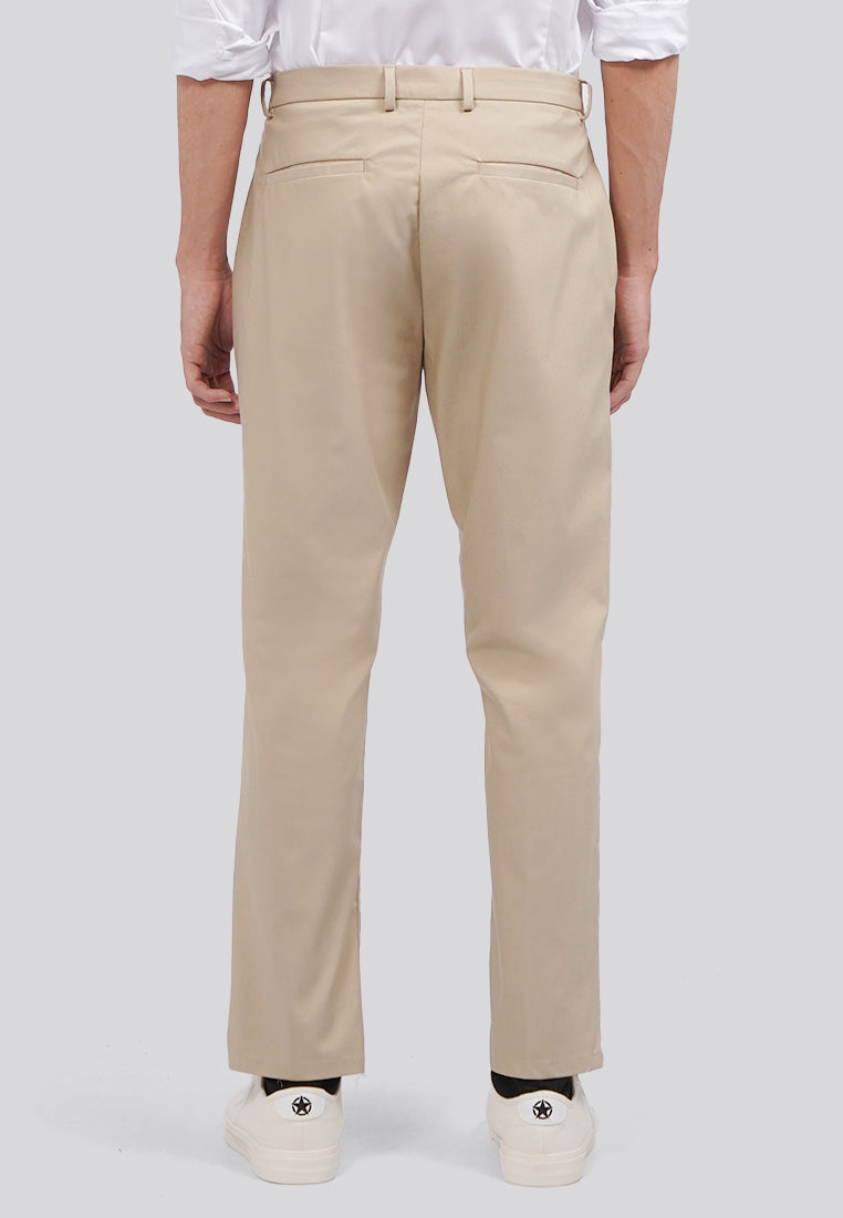 Slim Fit Comfort Pants Beige