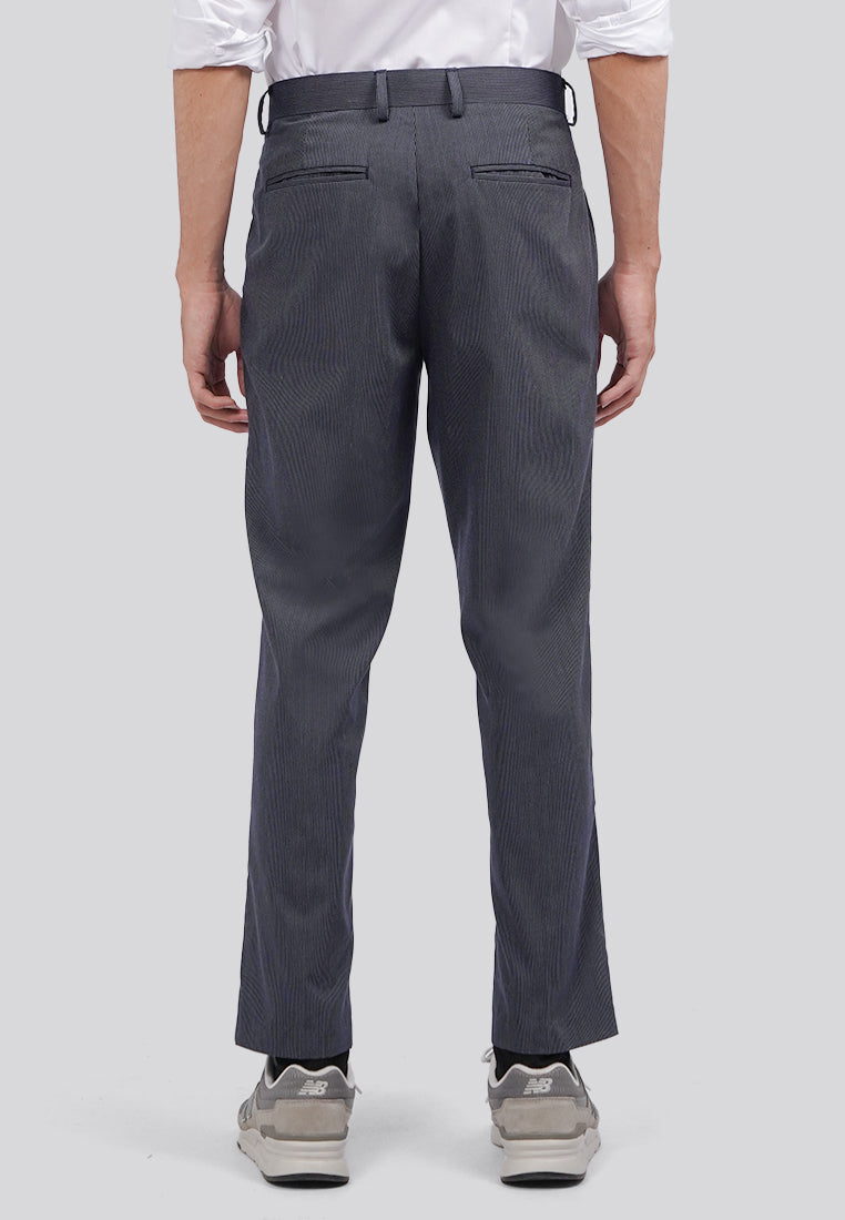 Slim Fit Stripe Pants Navy