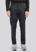 Slim Fit Stripe Pants Black