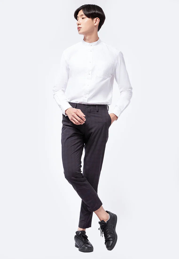 Slim Fit Checks Long Pants