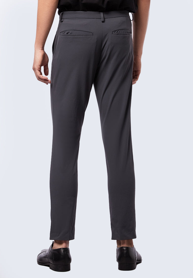 Slim Fit Formal Pants Dark Grey