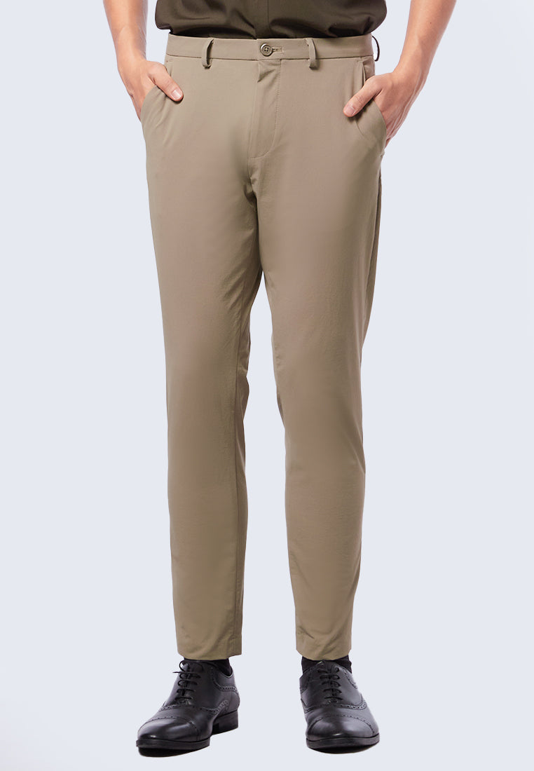 Slim Fit Formal Pants Sand