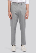 Slim Fit Houndstooth Pants Lt. Grey