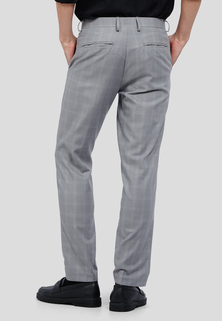 Slim Fit Check Pants
