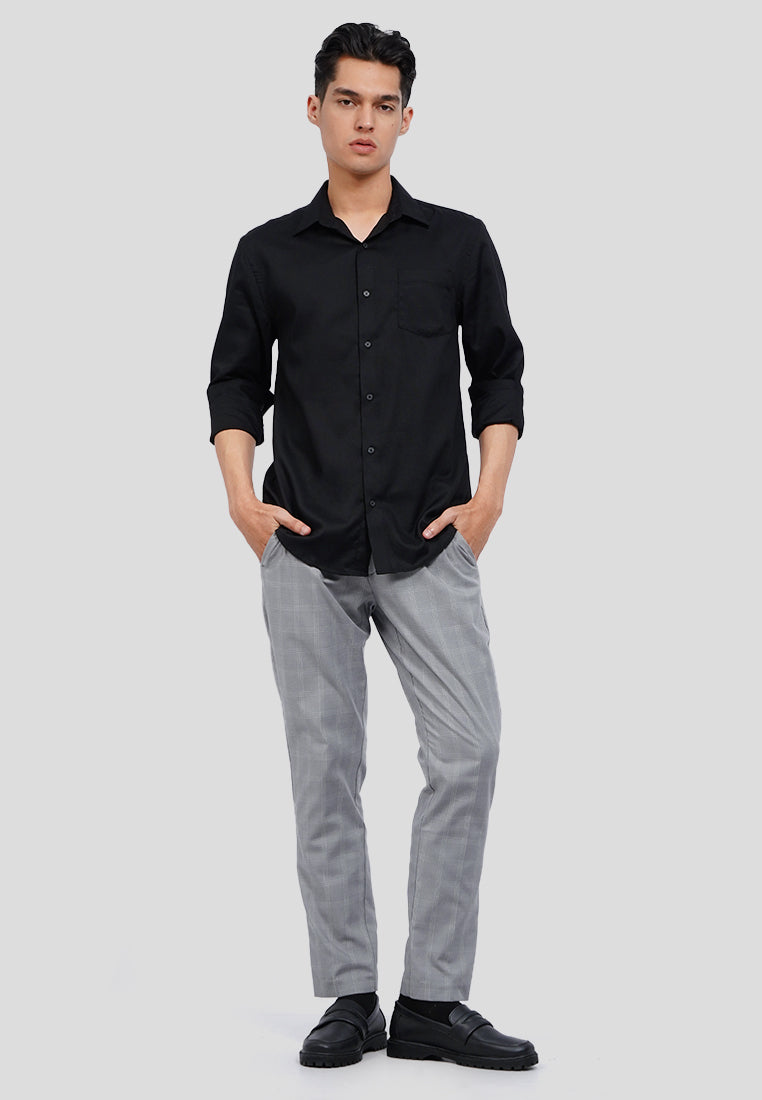 Slim Fit Check Pants