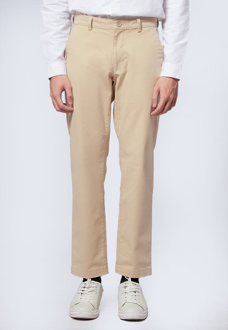 Slim Fit Chinos Pants Beige