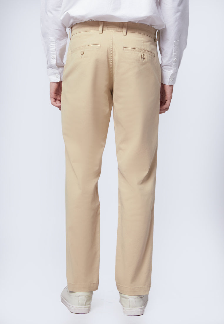 Slim Fit Chinos Pants Beige