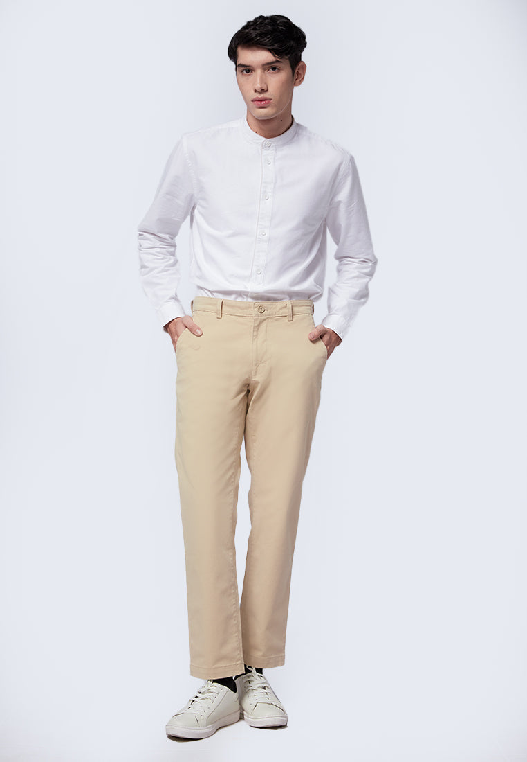 Slim Fit Chinos Pants Beige