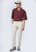 Slim Fit Chinos Pants Ecru