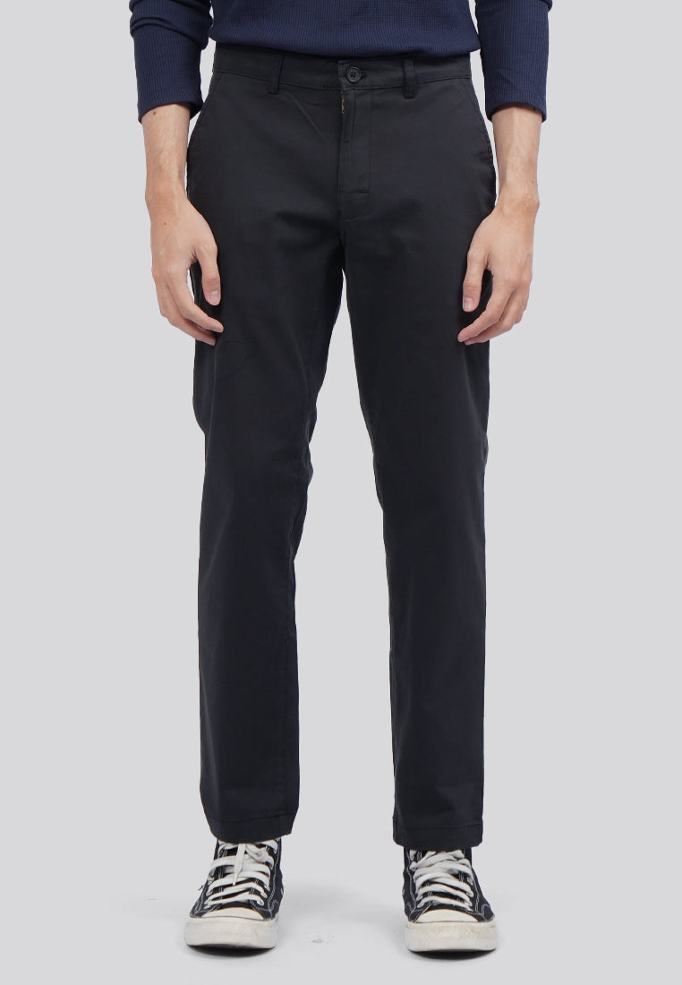 Slim Fit Chinos Pants Black
