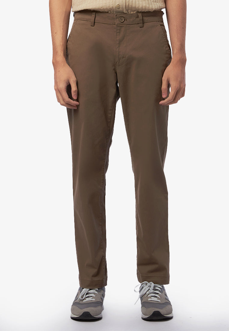 Slim Fit Chinos Pants Sand