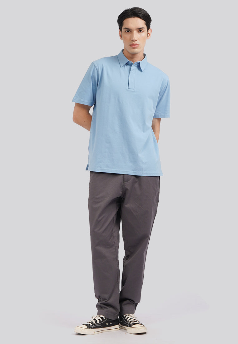 Slim Fit Drawstring Pants Dark Grey