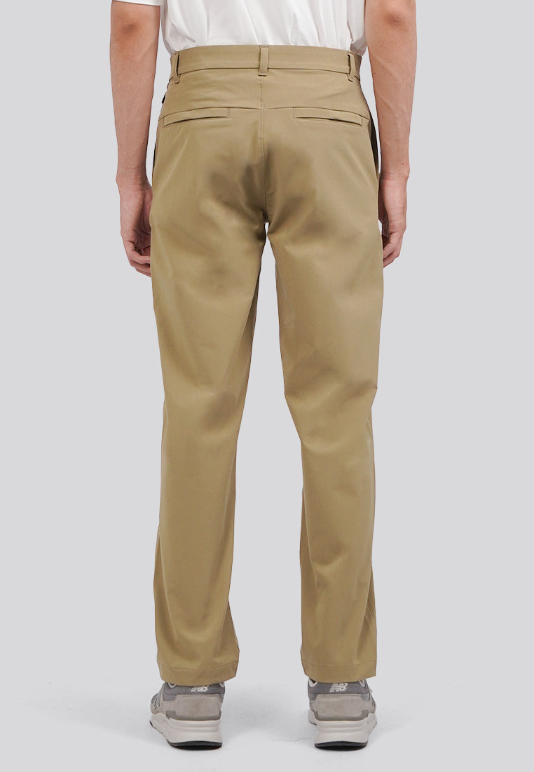 Regular Fit 4-Way Stretch Pants Sand
