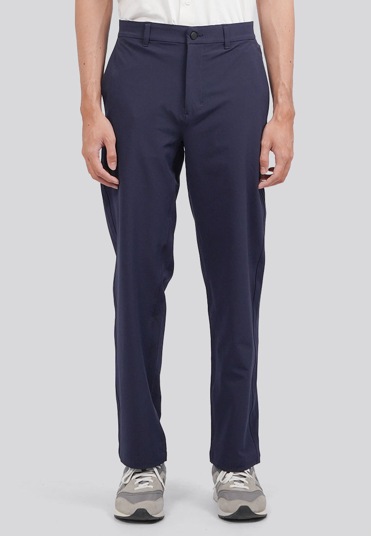 Regular Fit 4-Way Stretch Pants Navy