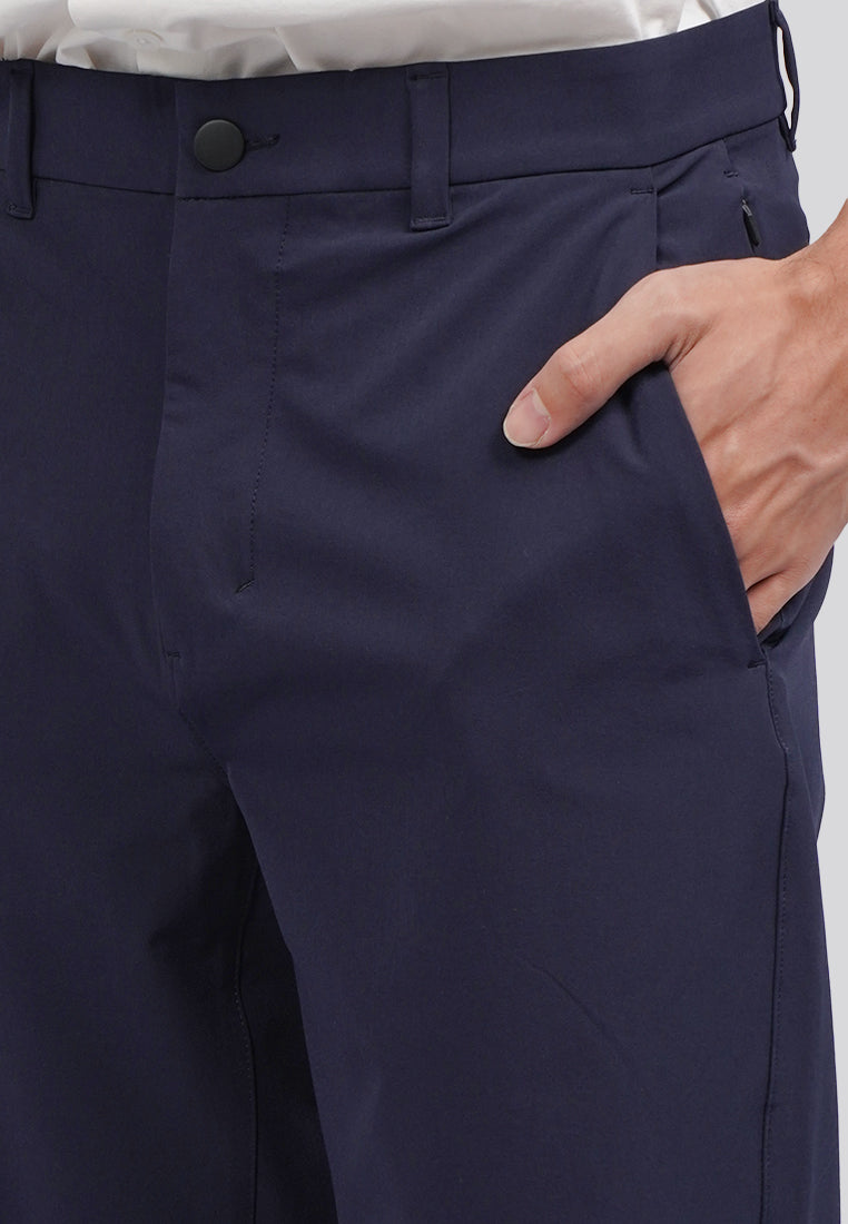 Regular Fit 4-Way Stretch Pants Navy