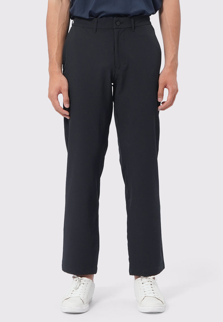4-Way Stretch Regular Fit Pants Black