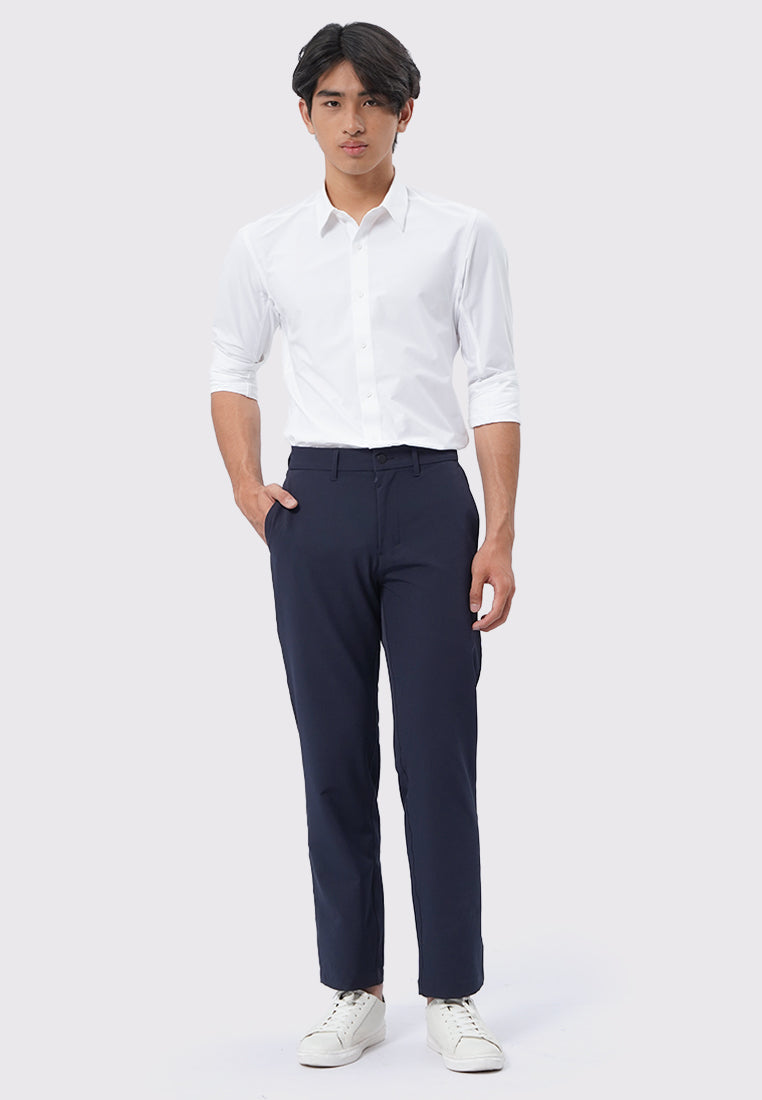 4-Way Stretch Regular Fit Pants Navy