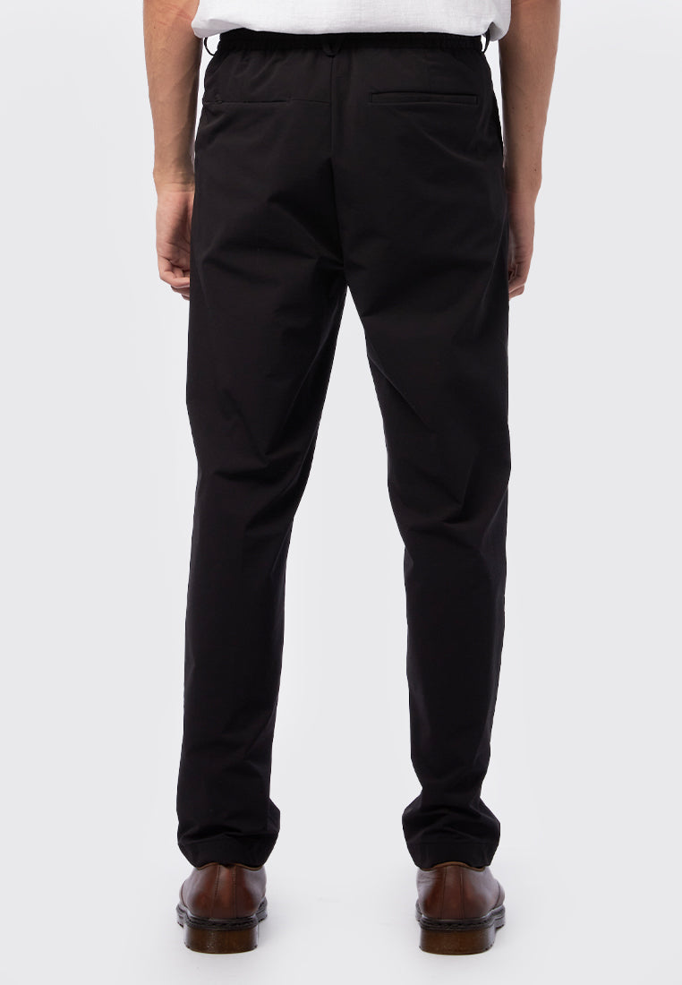 4-Way Stretch Pleat Pants Black