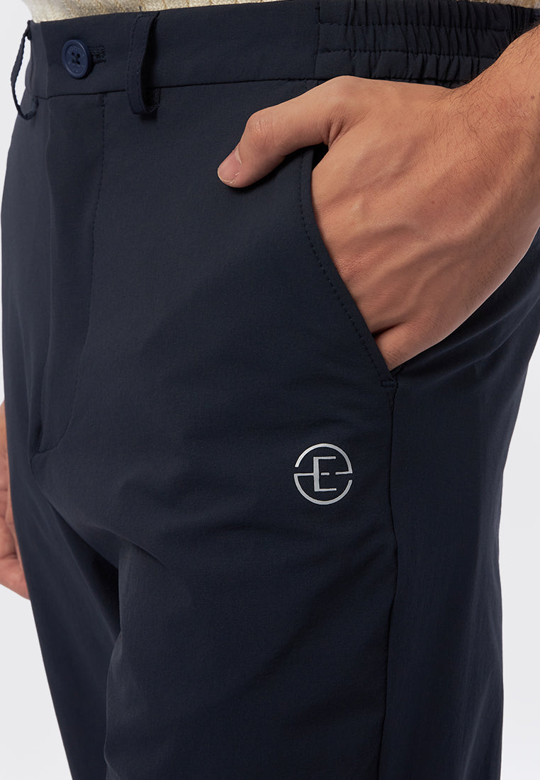 Regular Fit Pants with Logo Details