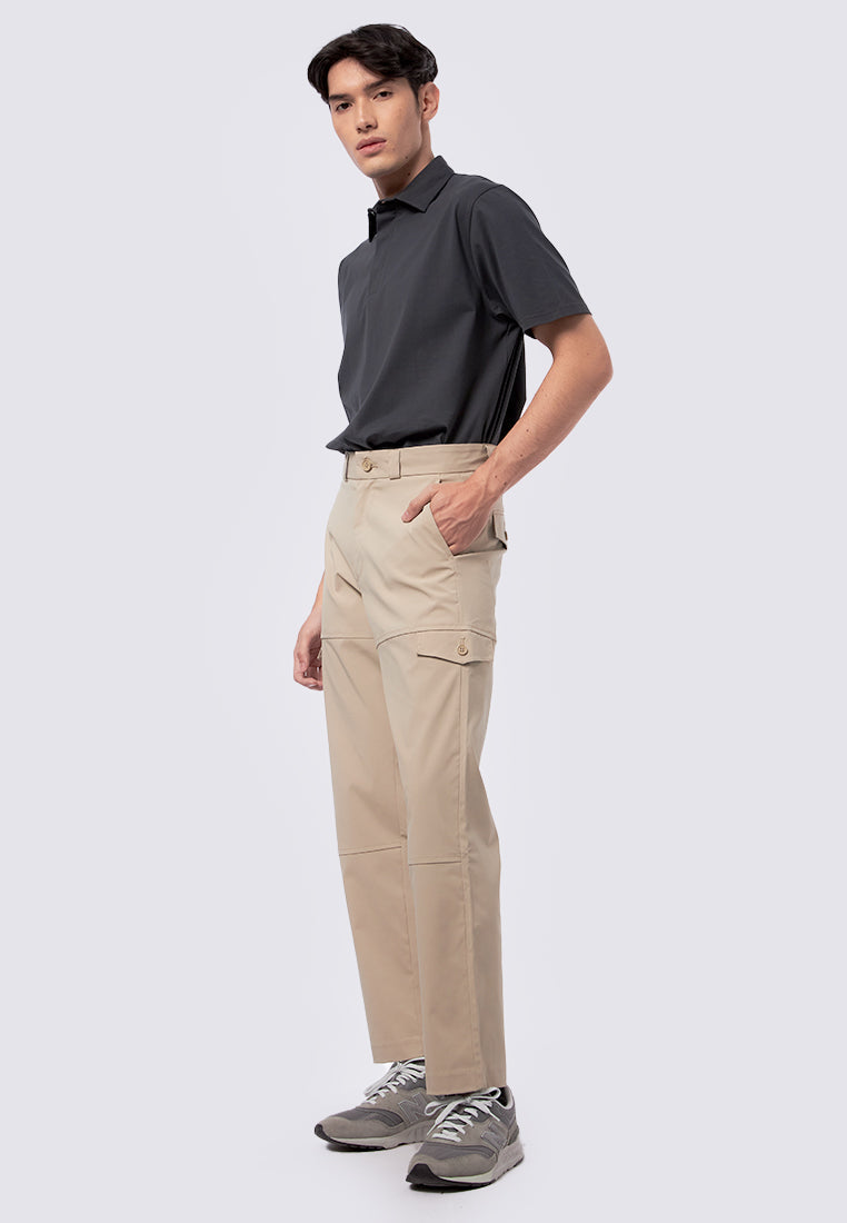Regular Fit Cargo Pants Beige