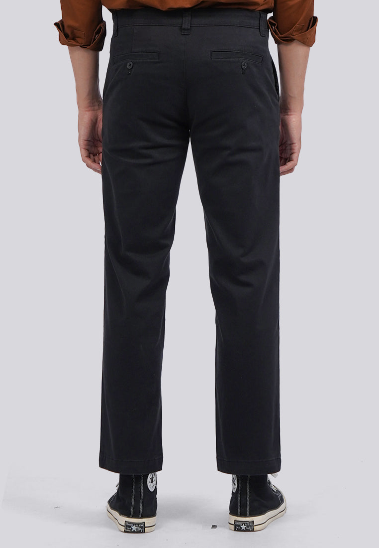 Regular Fit Chinos Pants Black