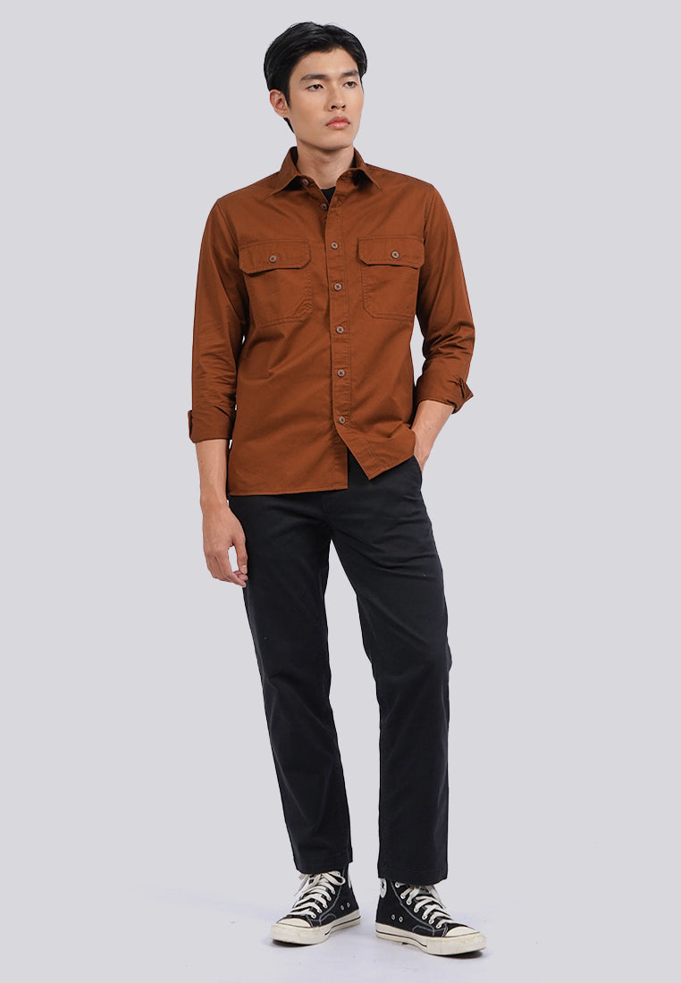 Regular Fit Chinos Pants Black