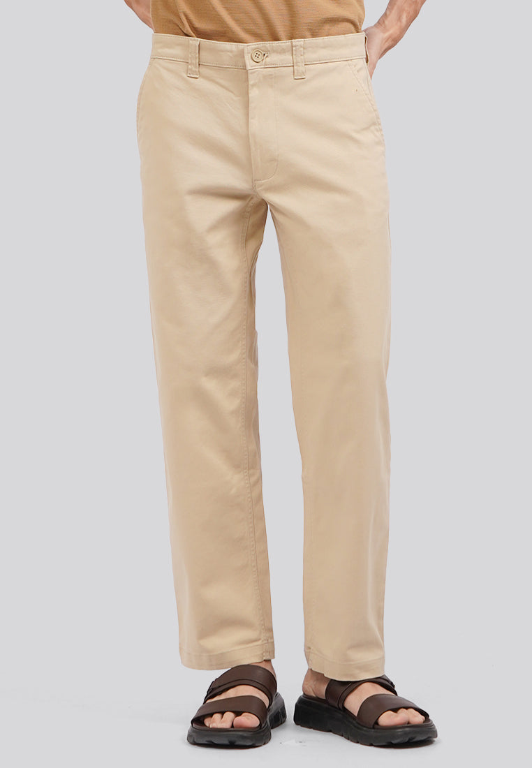 Regular Fit Chinos Pants Beige