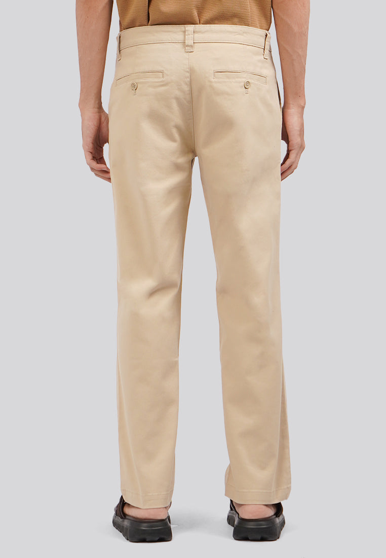 Regular Fit Chinos Pants Beige