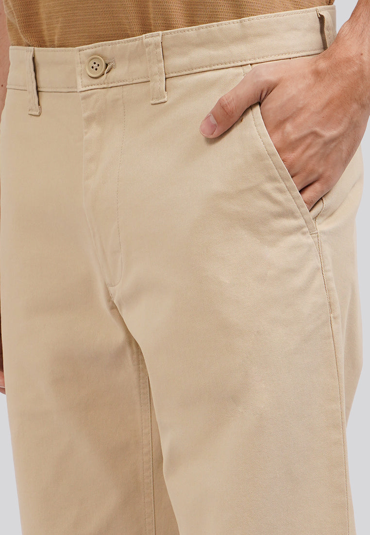 Regular Fit Chinos Pants Beige