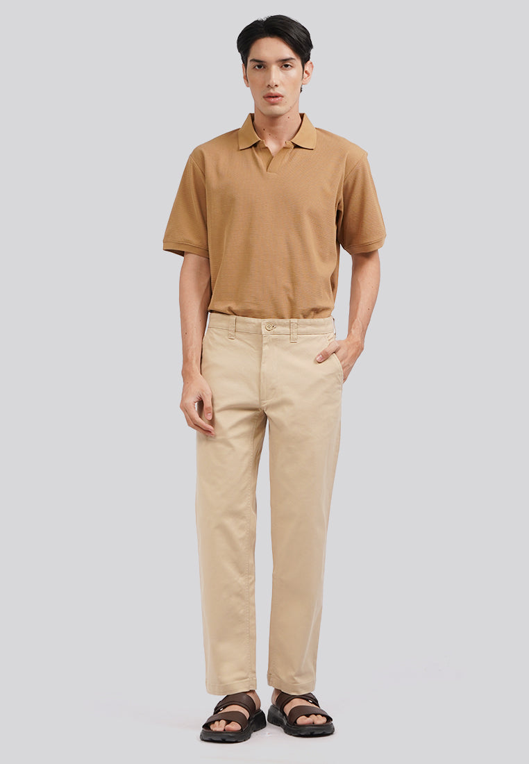 Regular Fit Chinos Pants Beige