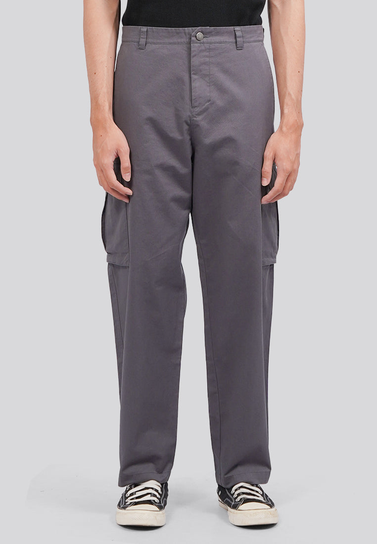 Regular Fit Cargo Pants Dark Grey