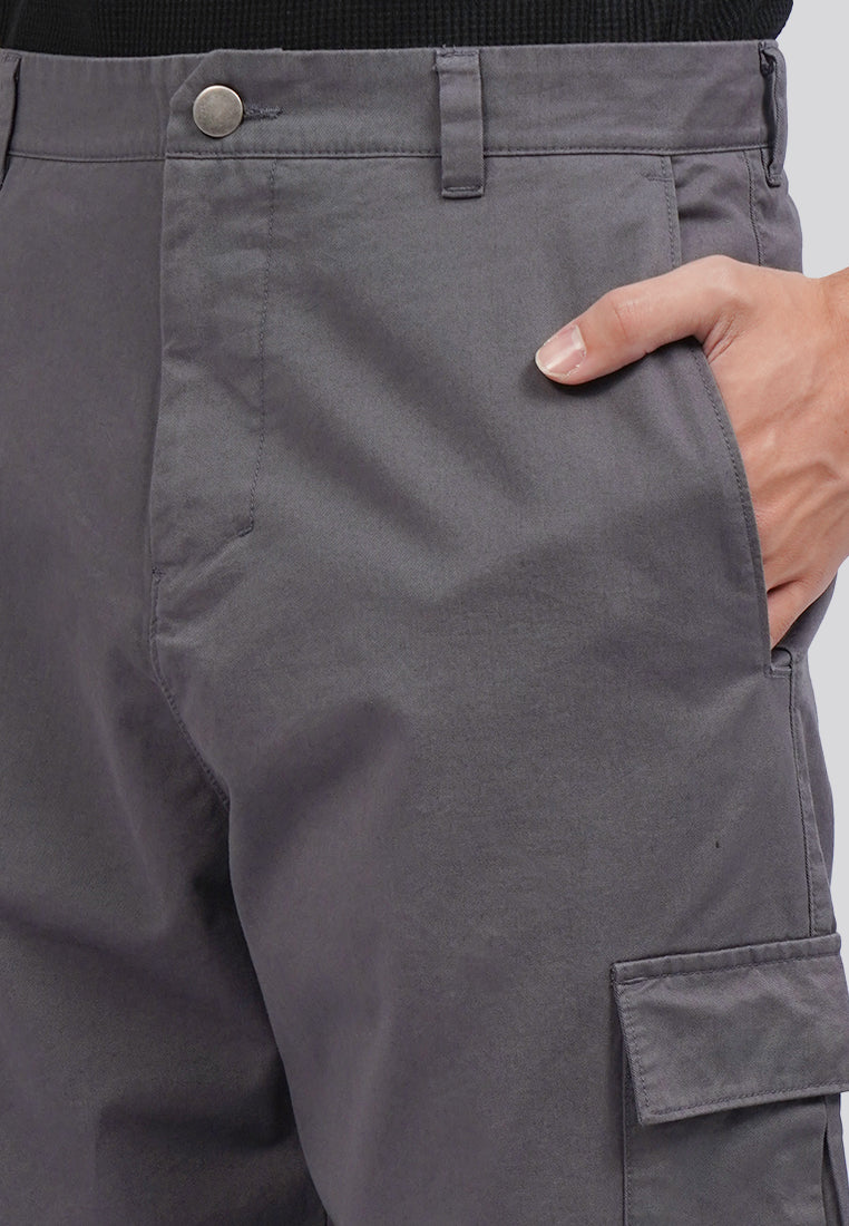 Regular Fit Cargo Pants Dark Grey