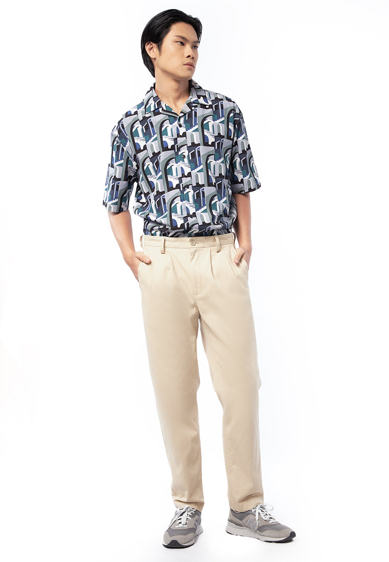 Regular Fit Textured Long Pants