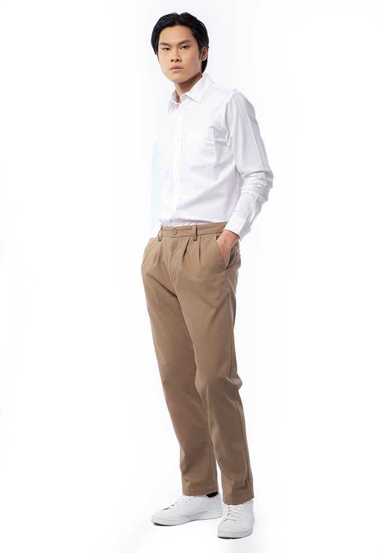 Regular Fit Textured Long Pants