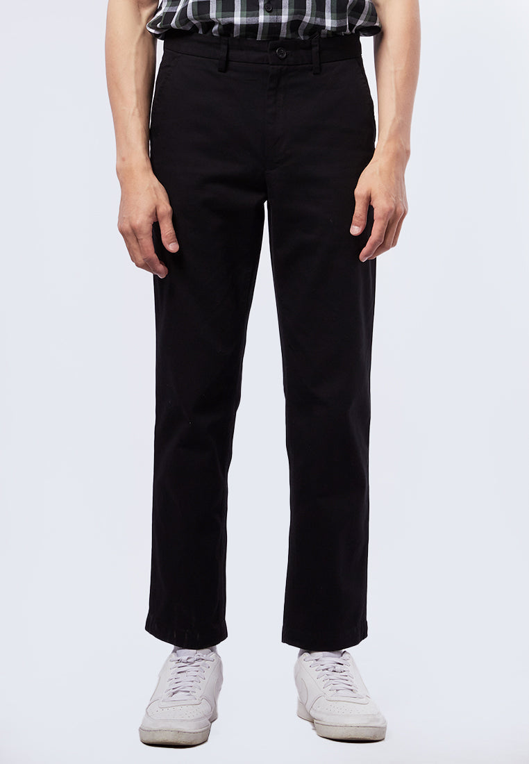 Black Regular Fit Chinos Pants