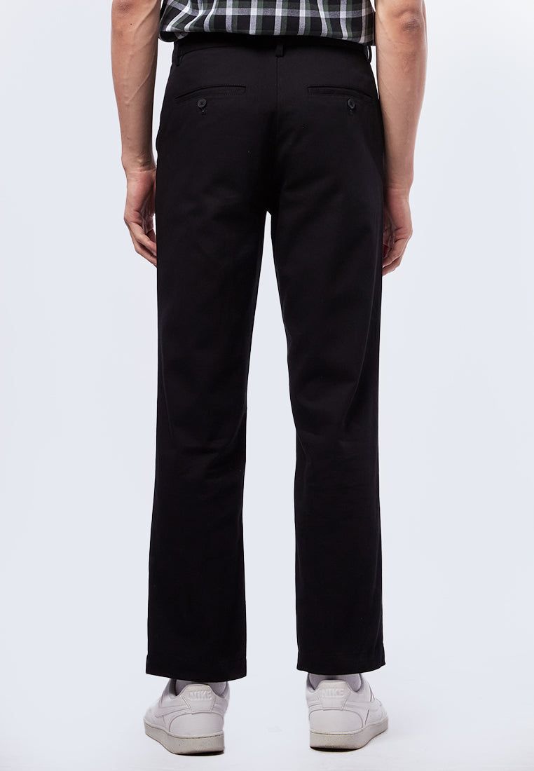 Black Regular Fit Chinos Pants