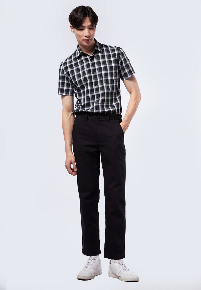 Black Regular Fit Chinos Pants