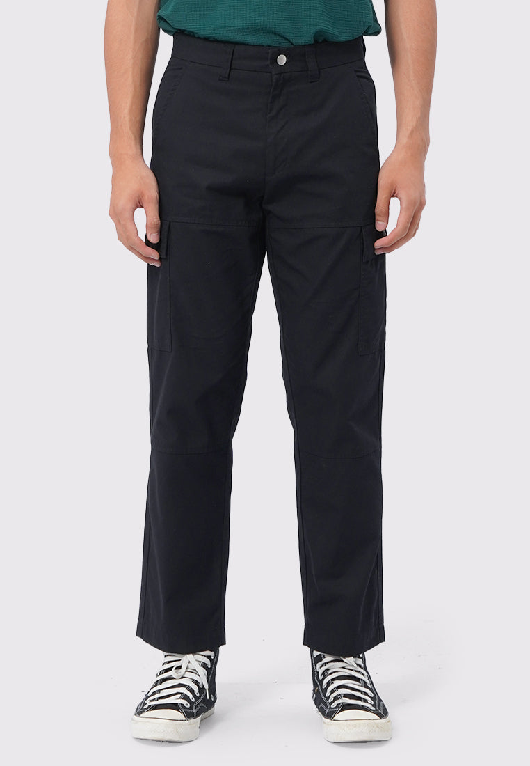 Regular Fit Cargo Pants Black