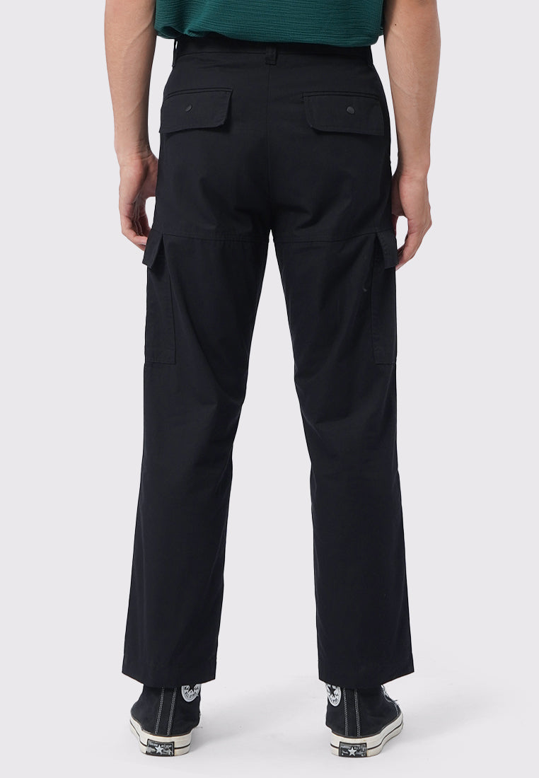 Regular Fit Cargo Pants Black