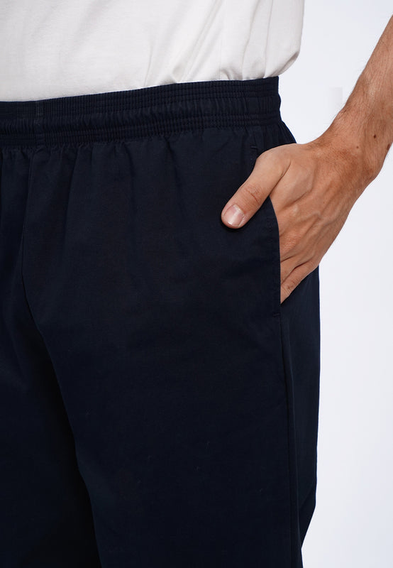 Regular Fit Pants with Elastic Waist