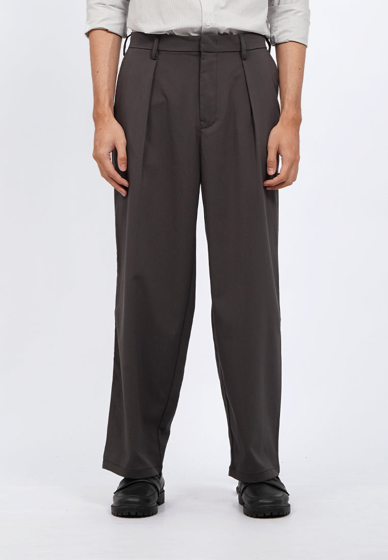 Relaxed Fit Long Pants with Pleats
