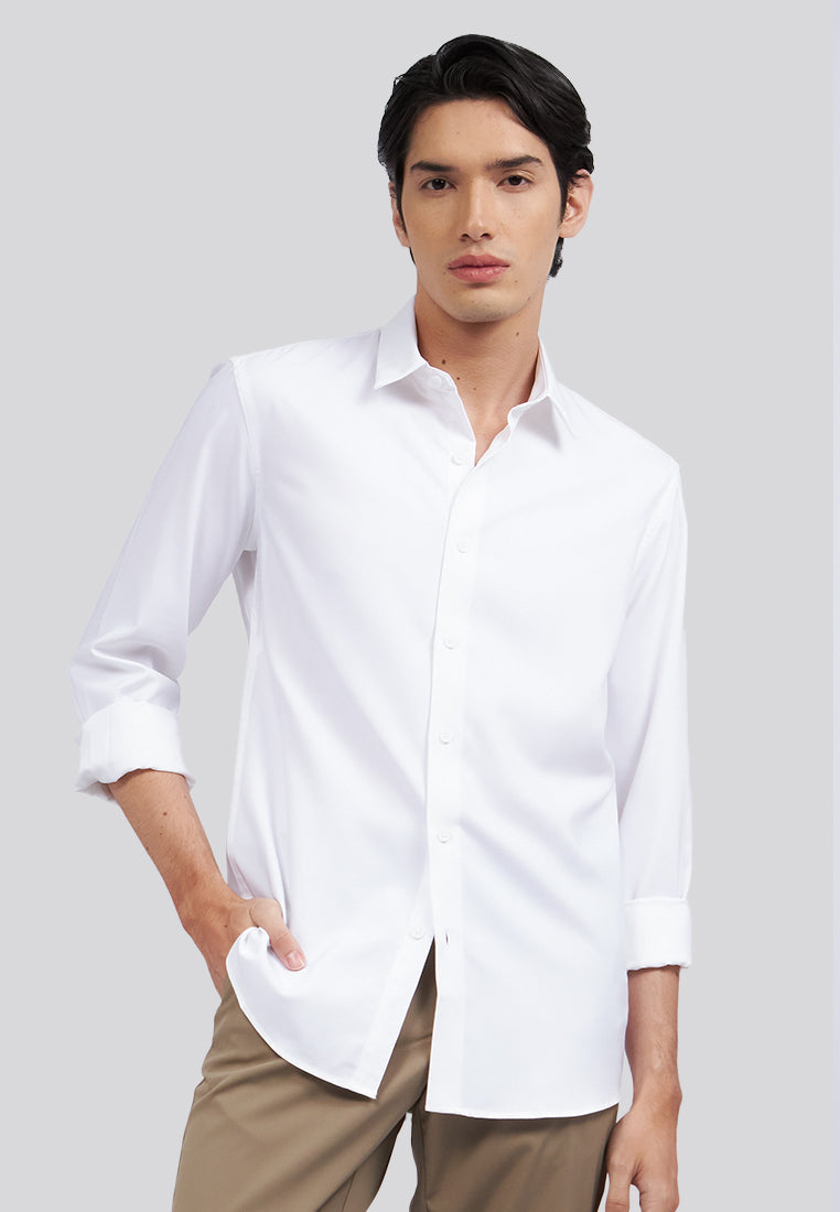 Quick Dry Active Long Sleeve Shirt White