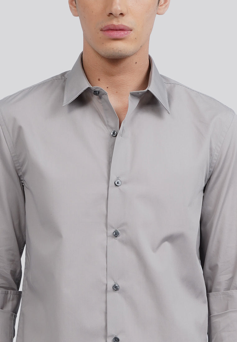Slim Fit Basic Long Sleeve Shirt
