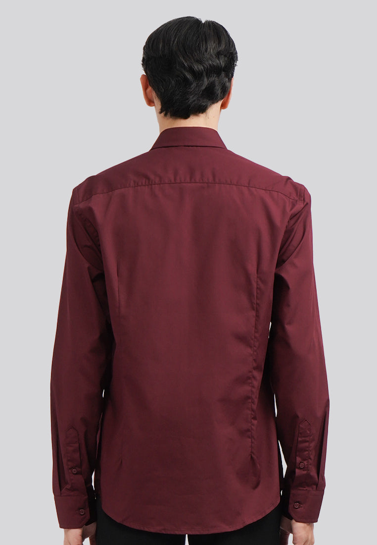Slim Fit Long Sleeve Basic Shirt